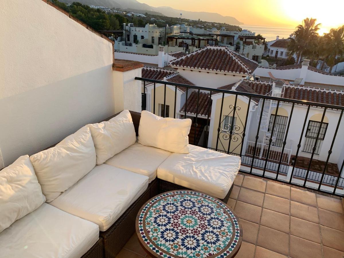 Playa Burriana, Tva Terasser, Havsutsikt, Pool Apartment *